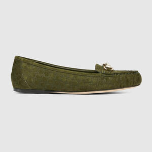 Gucci Horsebit GG Ballet Flats